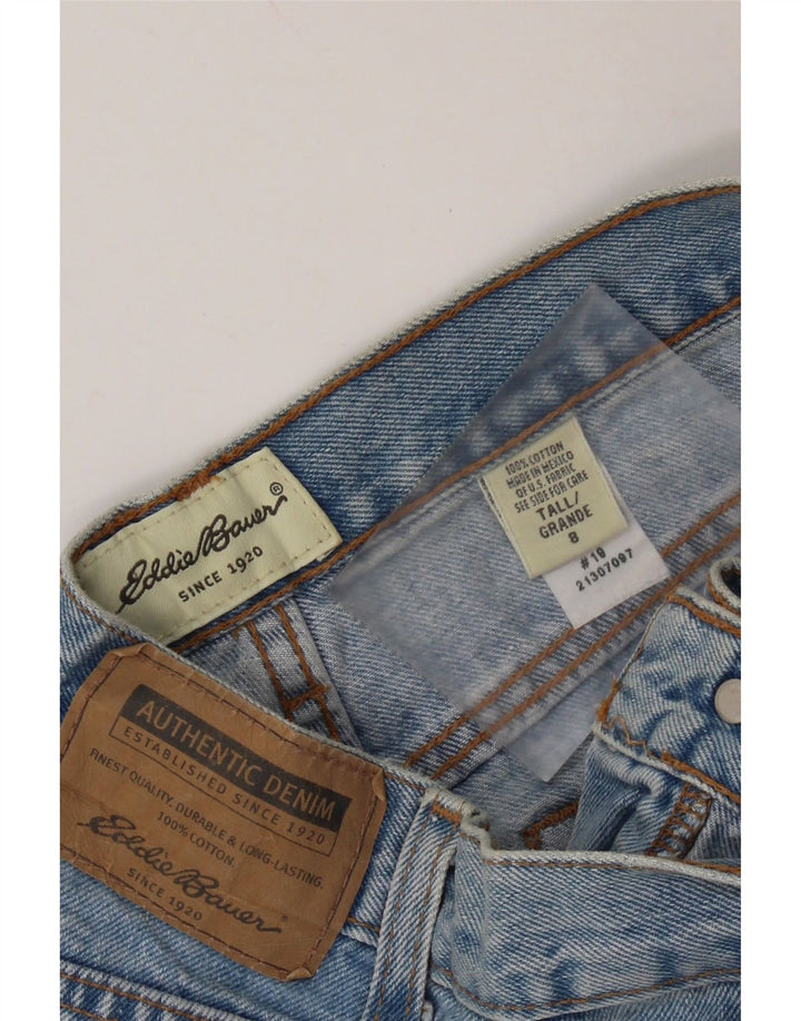 EDDIE BAUER Jean fuselé pour femme US 8 Medium W28 L33 Bleu Coton