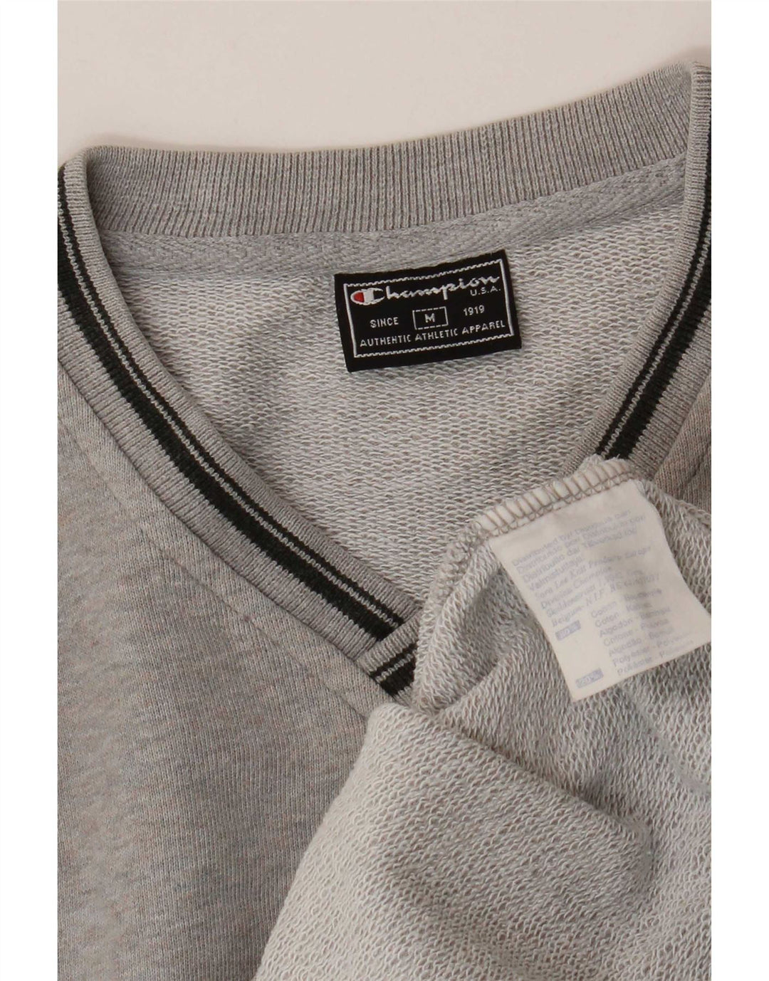 Champion Sweat-Shirt Homme Gris Moyen Coton