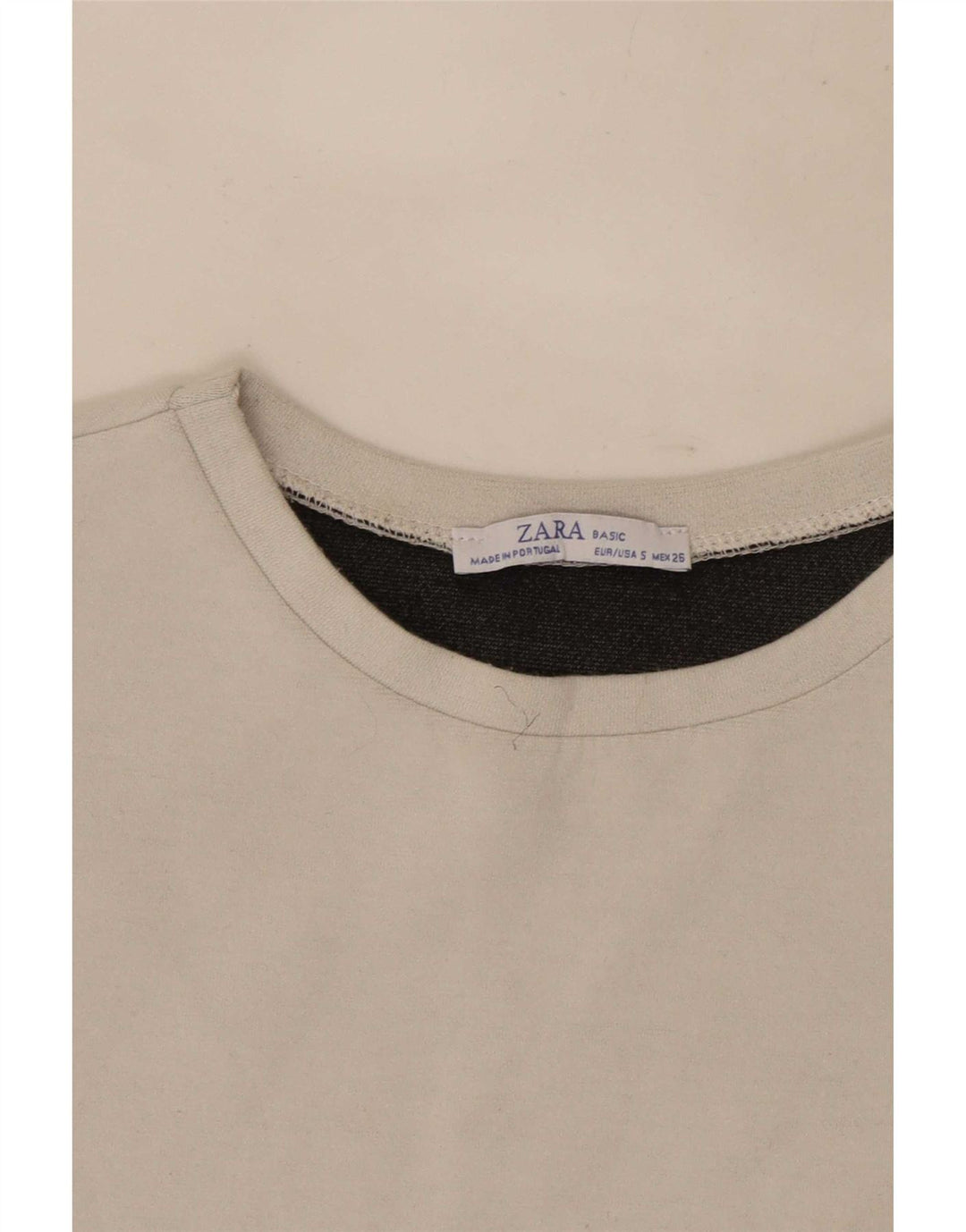 Zara Haut surdimensionné à manches longues pour femme UK 10 Petit Gris