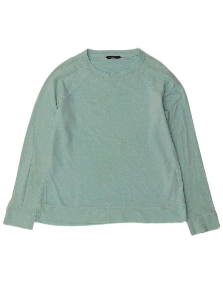 MARKS & SPENCER Sweat-shirt pour femme en coton moucheté bleu moyen UK 42