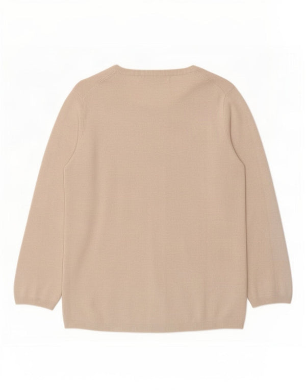 Zara Cardigan à manches 3/4 pour femme Beige moyen UK 12