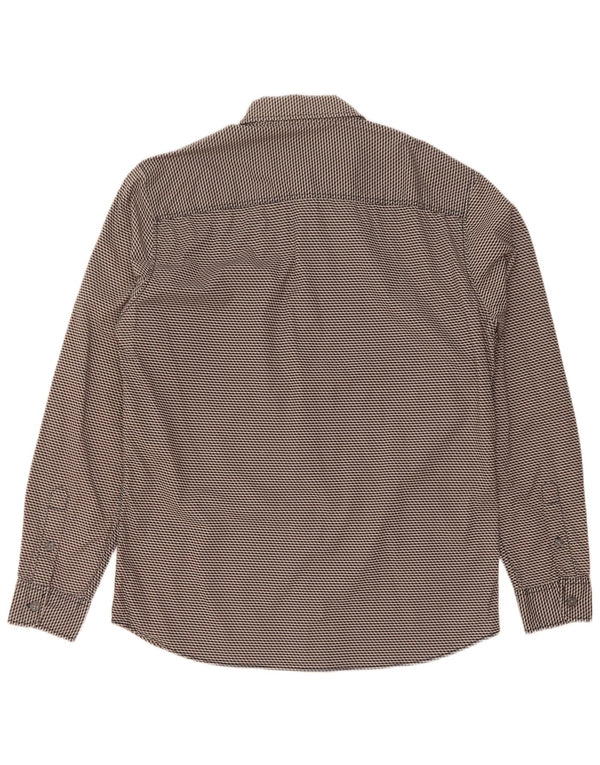Jack & Jones Chemise Homme Large Gris Géométrique Coton
