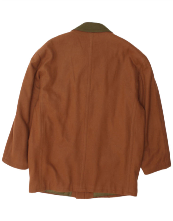 vintage Mens Overcoat UK 40 Grand Brown Colourblock