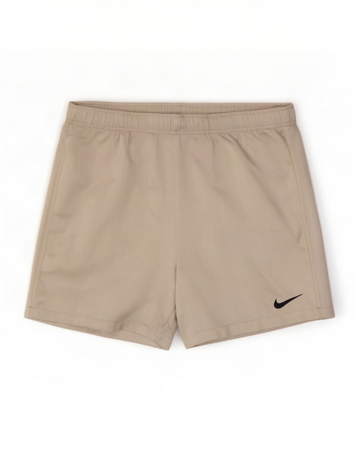 Nike Short de sport Dri Fit pour homme en polyester à fines rayures gris moyen