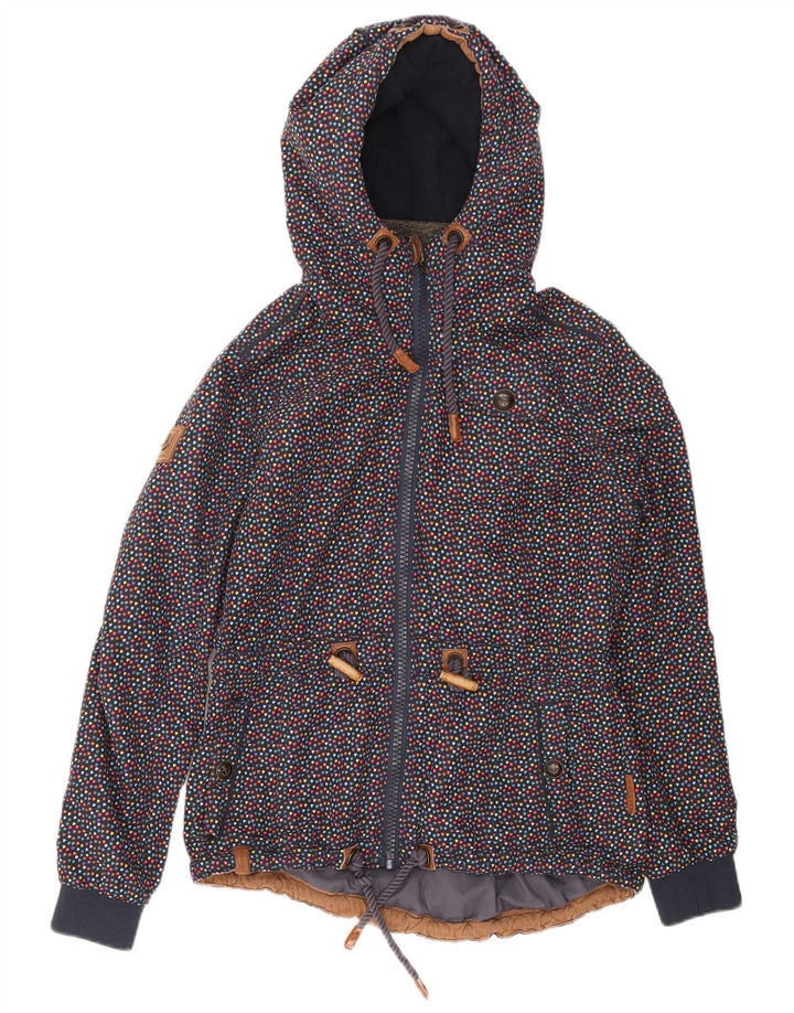 Naketano Veste coupe-vent pour femme UK 14 Medium Multicolore Moucheté