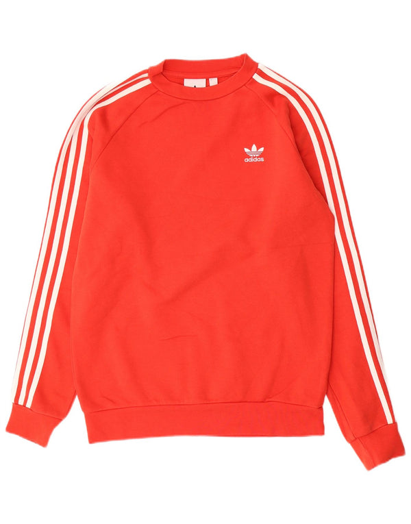 Adidas Mens Sweatshirt Jumper XS Rouge Coton
