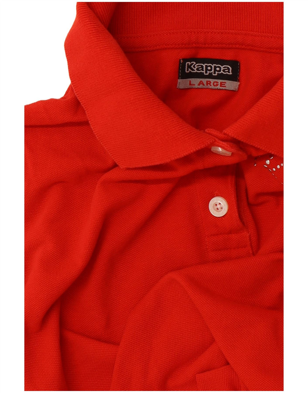 KAPPA Polo sans manches pour femme UK 14 Large Rouge
