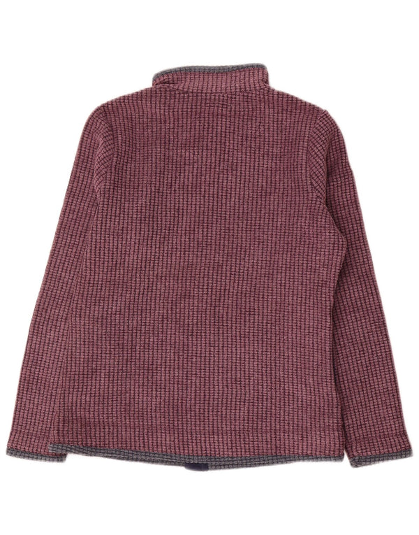 Weird Fish Veste polaire surdimensionnée pour femme UK 10 Petit Bordeaux Polyester