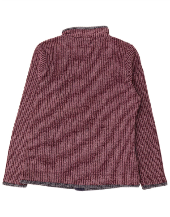 Weird Fish Veste polaire surdimensionnée pour femme UK 10 Petit Bordeaux Polyester