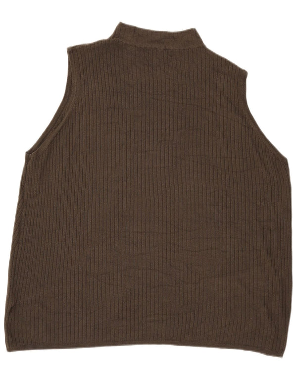 Marks & Spencer Débardeur Gilet Femme UK 18 XL Kaki