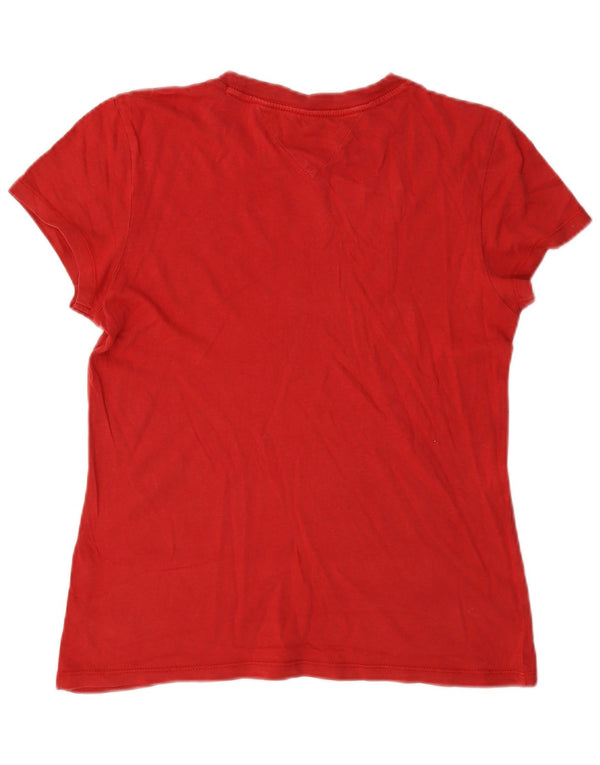 Tommy Hilfiger T-shirt graphique pour femme UK 10 Small Rouge
