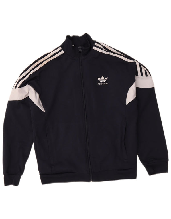 Adidas Veste de Survêtement Garçon 11-12 Ans Bleu Marine Colourblock