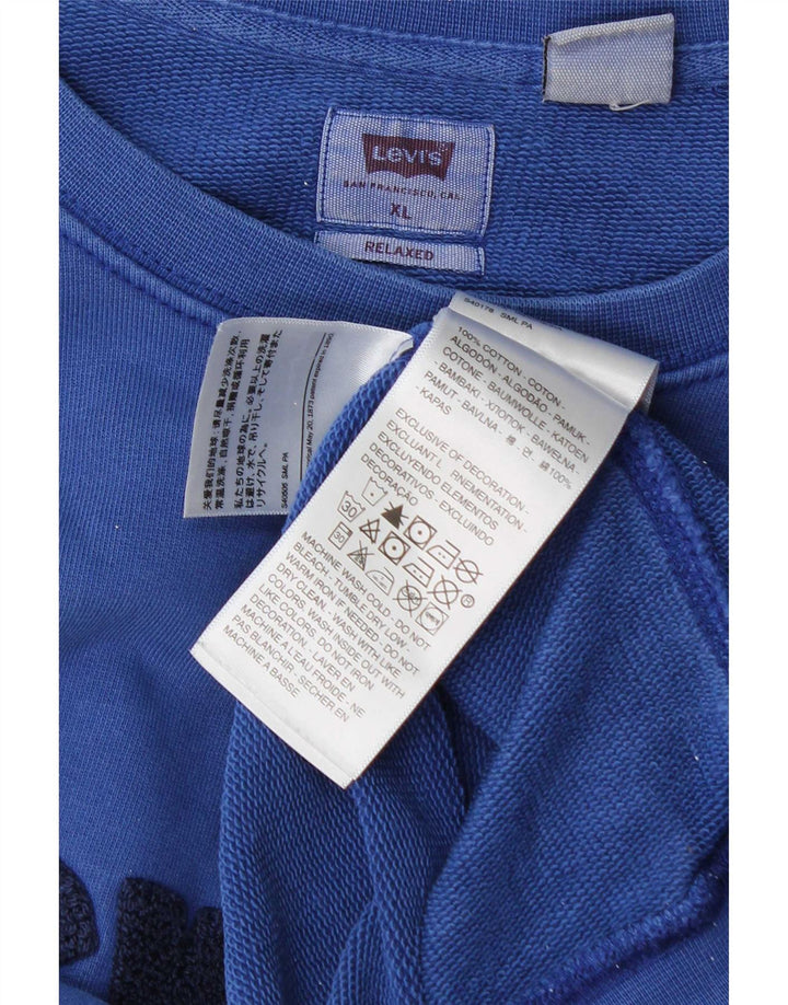 Levi's Sweat-Shirt Relaxed Graphic Homme Bleu Coton XL