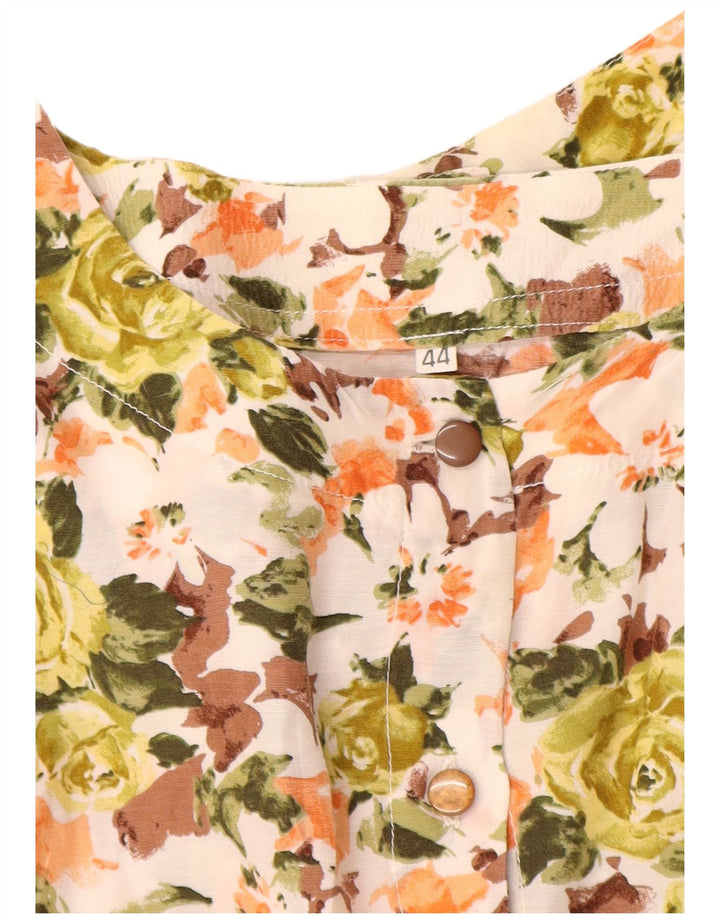vintage Femme 2 Pièces Jupe Ensemble IT 44 Moyen W26 Multicolore Floral