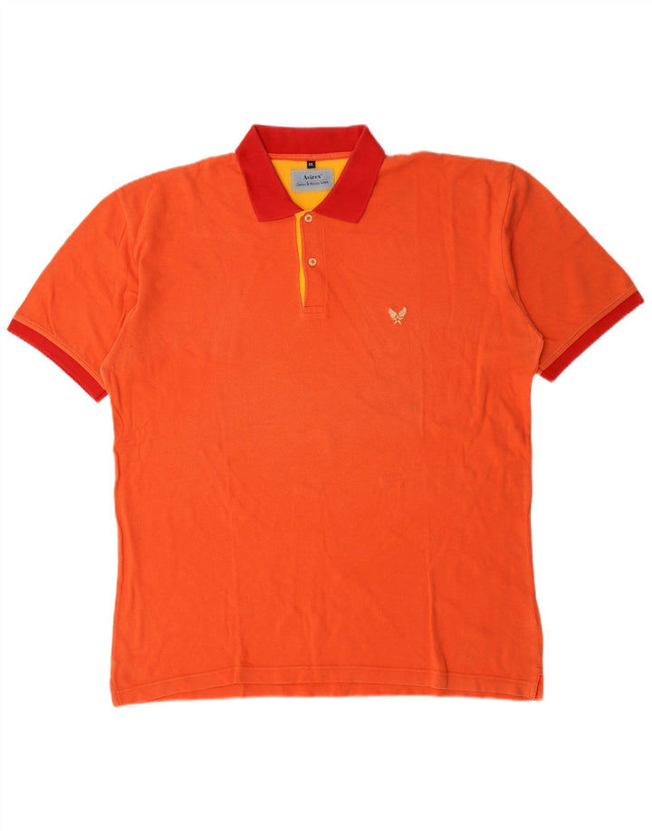 Avirex Polo Homme 2XL Orange Coton