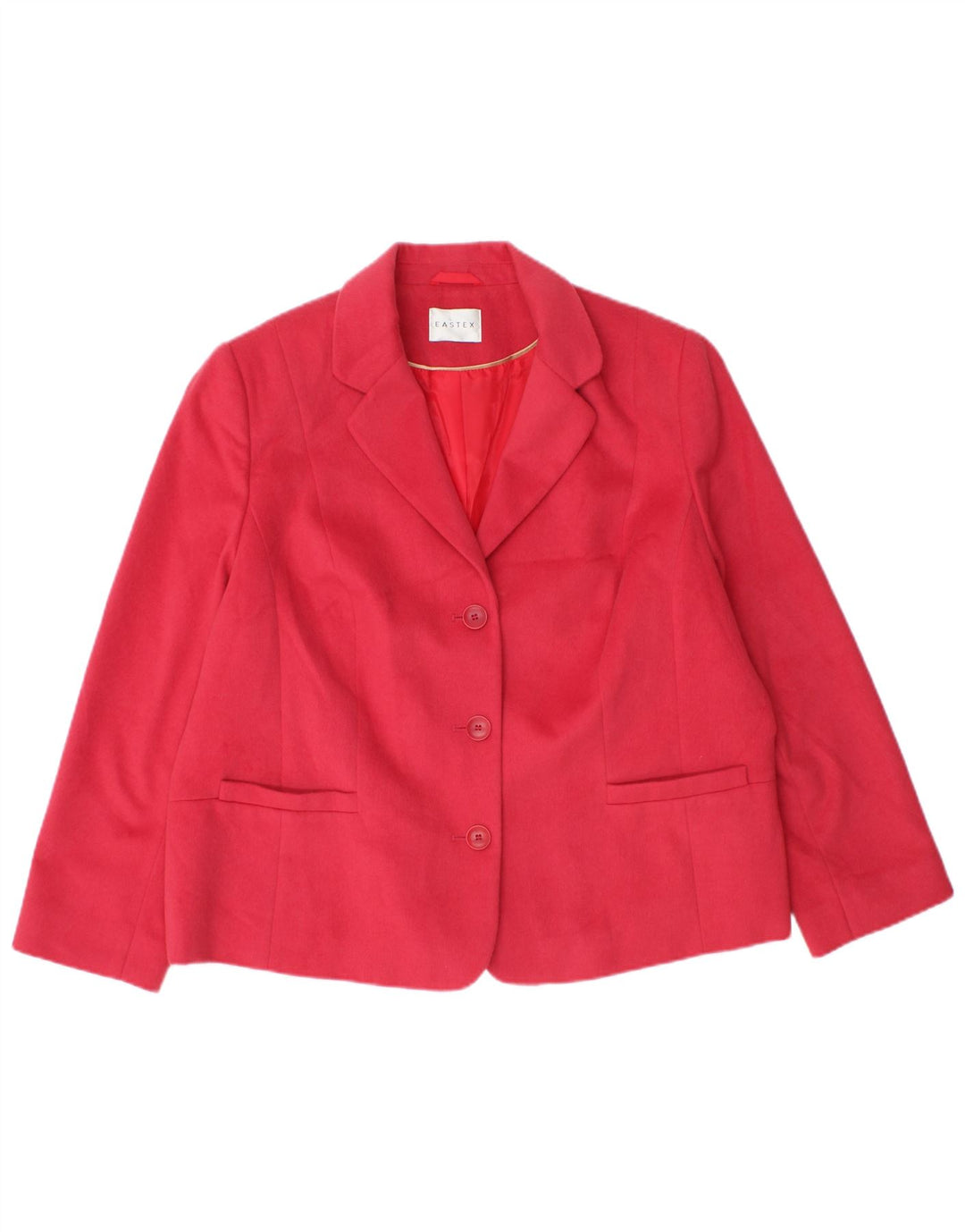 Eastex Veste blazer à 3 boutons pour femme UK 20 2XL Rose Polyester