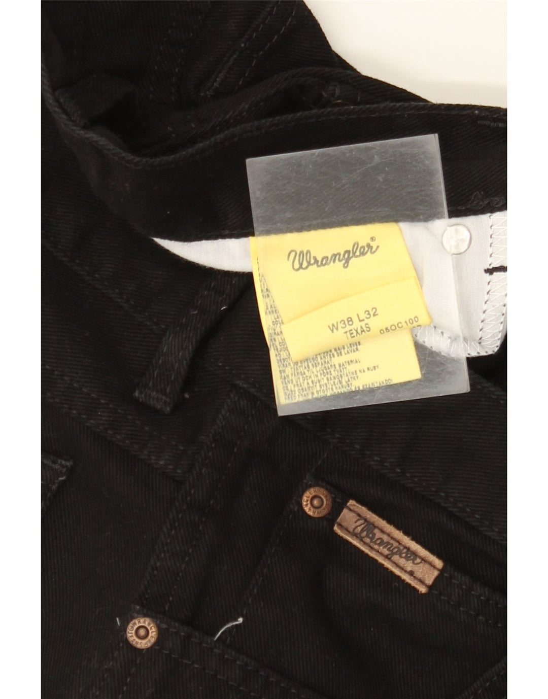 WRANGLER Jean Droit Texas Homme W38 L32 Noir Coton