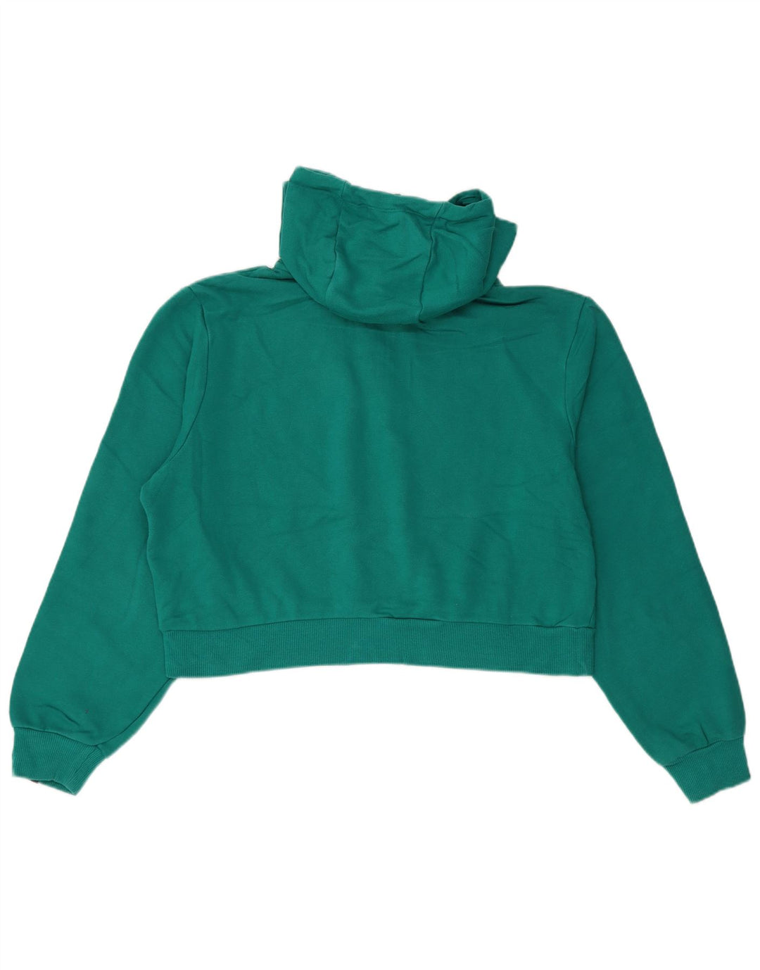 Ellesse Pull à capuche graphique surdimensionné pour femme UK 12 Coton vert moyen