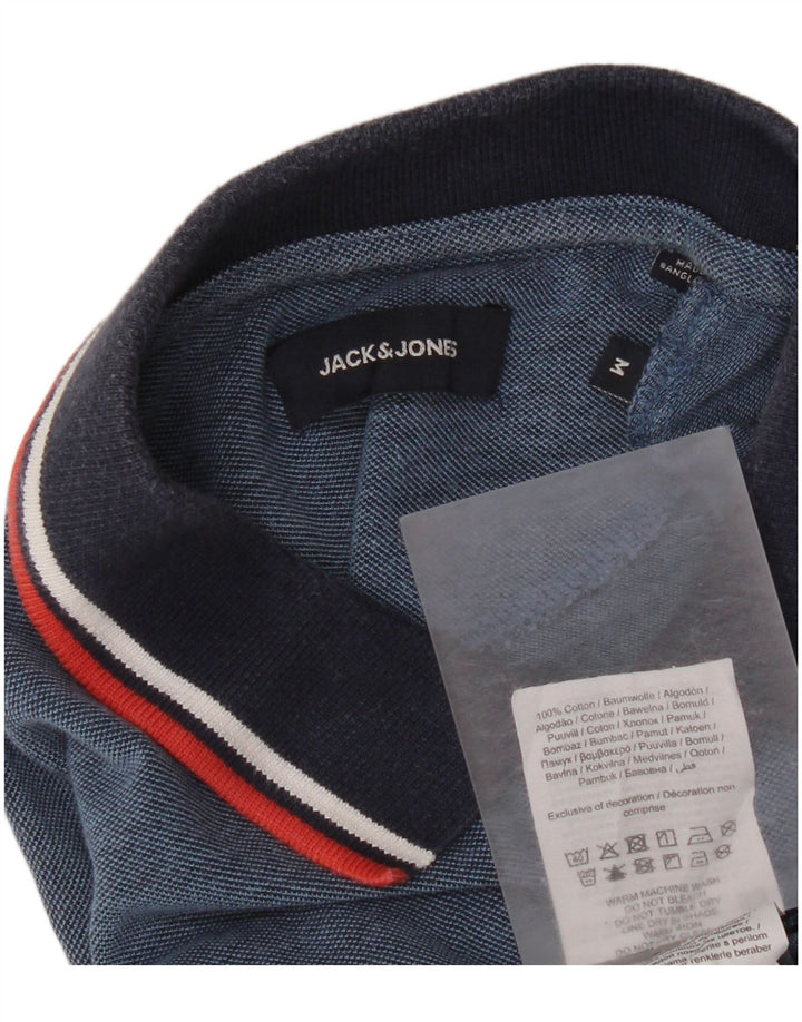 Jack & Jones Polo Homme Bleu Moyen Colourblock Coton