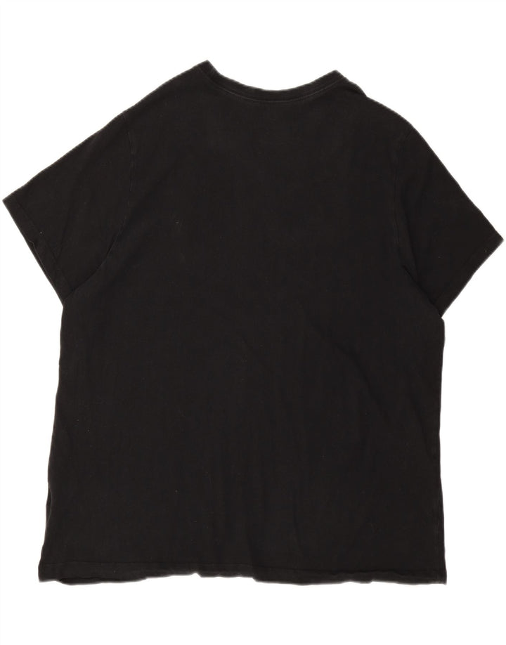 NIKE Mens T-Shirt Top 2XL Black Vintage Nike and Second-Hand Nike from Messina Hembry 
