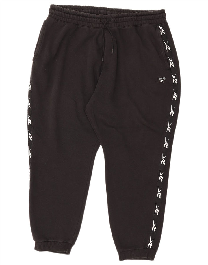 Reebok Pantalon de Survêtement Graphique Joggers XL Homme Noir Coton