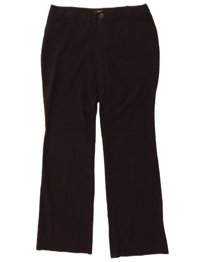 Mossimo Pantalon décontracté bootcut pour femme US 10 Large W34 L32 Noir Polyester