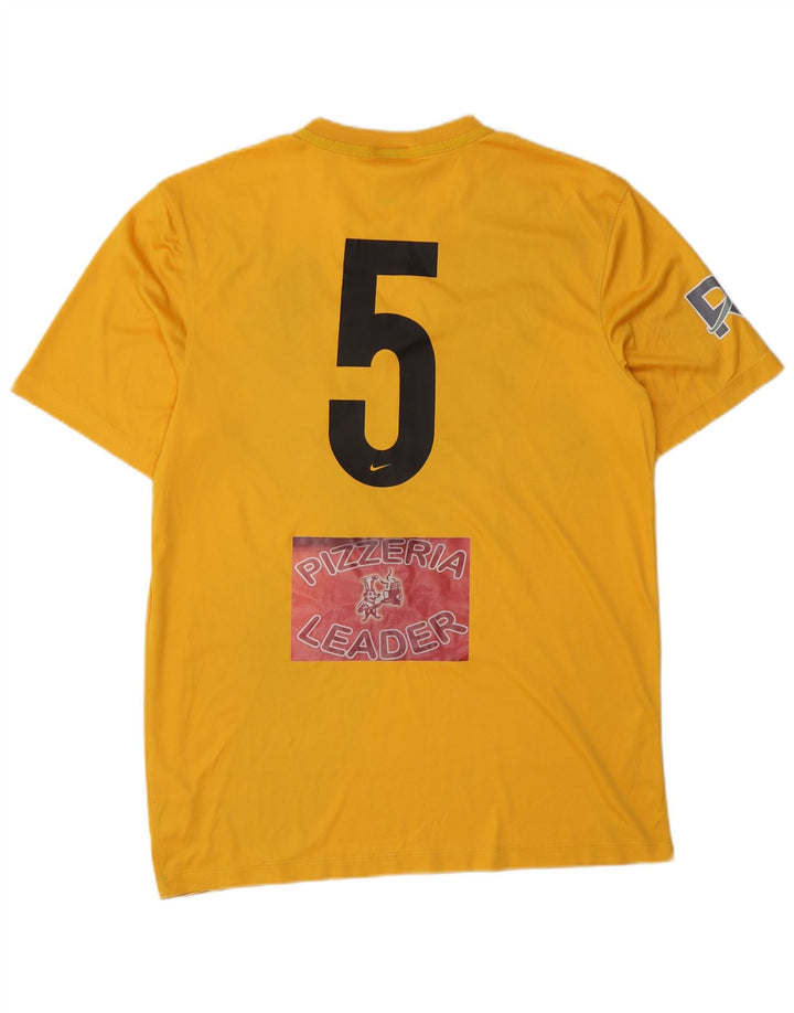 Nike Hommes Dri Fit Graphic T-Shirt Haut Jaune Moyen Colorblock Polyester
