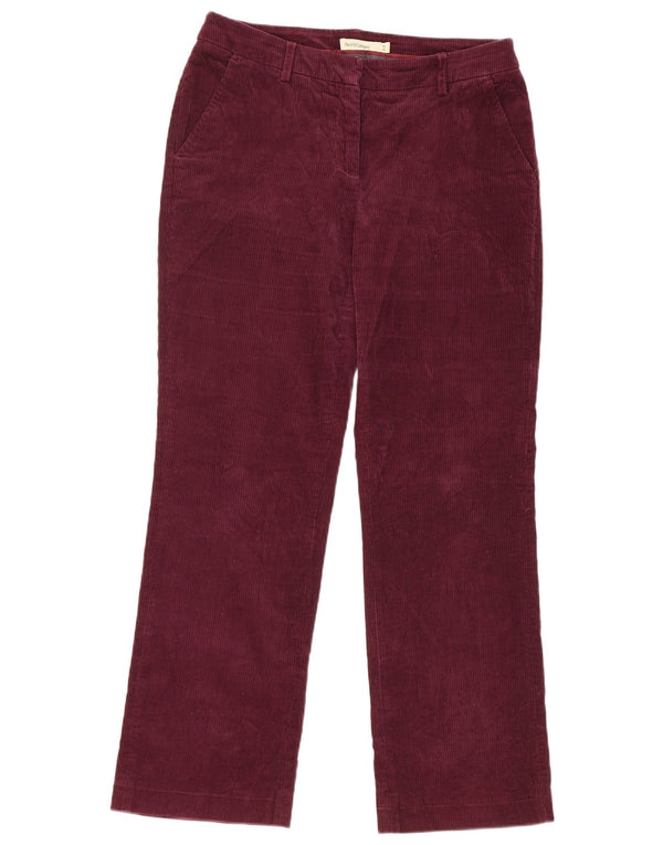 Henry Cottons Pantalon en velours côtelé pour femme IT 44 Medium W32 L30 Bordeaux