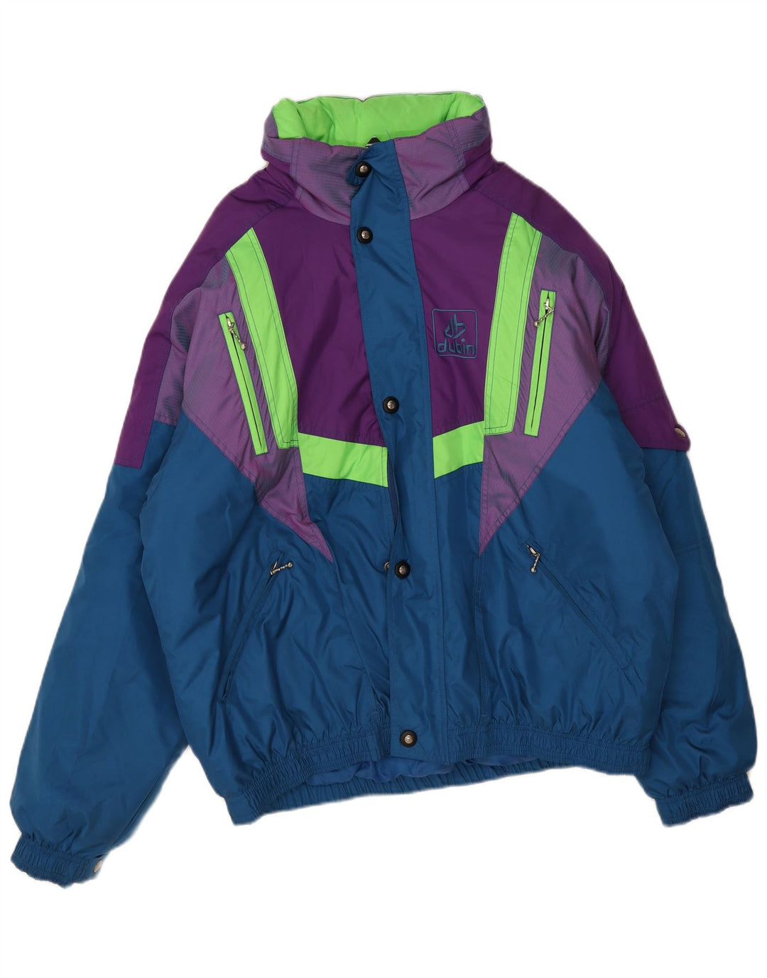 Dubin Veste de ski pour homme US 42 XL Bleu Colorblock Polyester