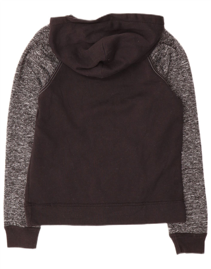 ABERCROMBIE & FITCH Pull à capuche pour garçon 13-14 ans Noir Moucheté Polyester