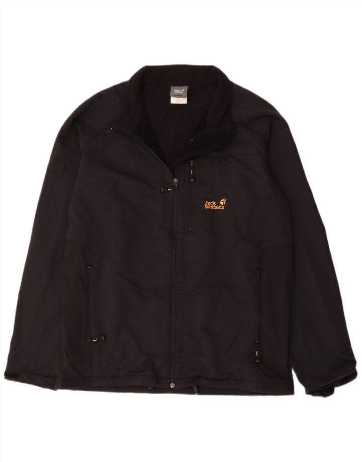 Jack Wolfskin Veste coupe-vent pour homme UK 46/48 2XL Noir Polyester