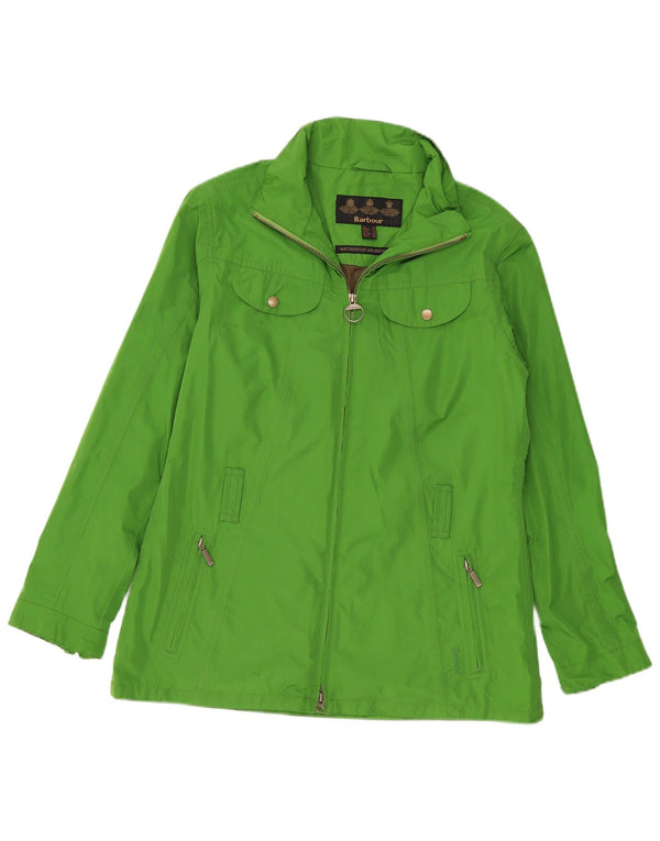 Barbour Veste de pluie pour femme UK 16 Large Vert Polyester