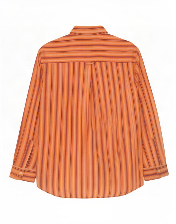 Carrera Chemise Homme Large Orange Rayé Coton