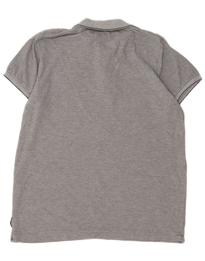 French Connection Polo Homme XL Gris Moucheté Coton