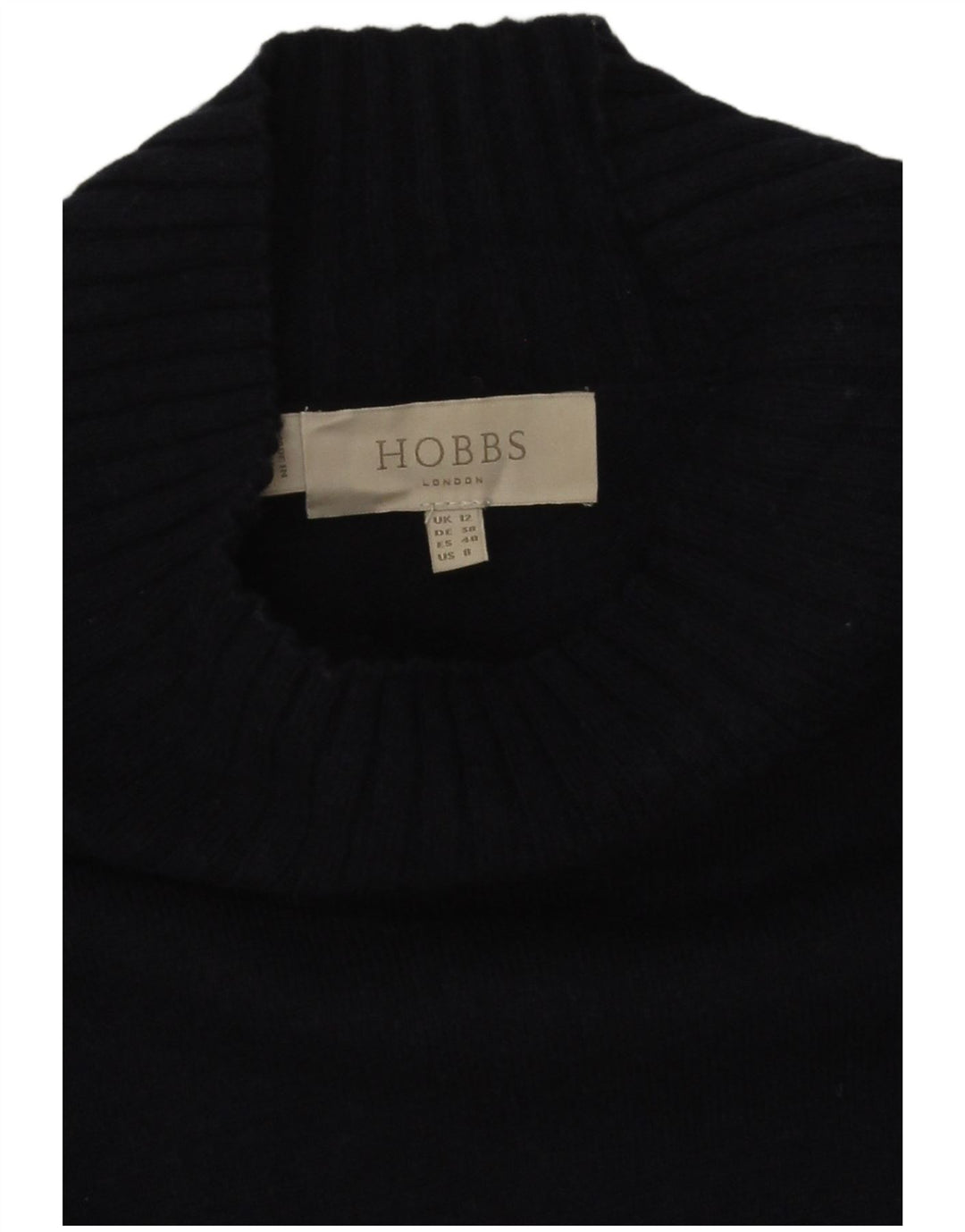 Hobbs Robe pull pour femme UK 42 en laine bleu marine moyen