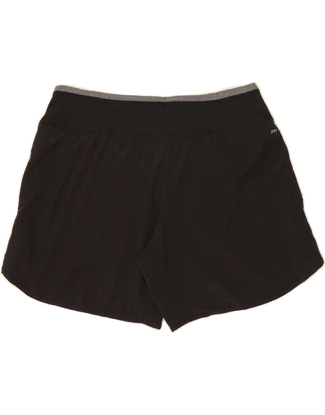 NIKE Short de sport Dri Fit pour femme UK 14 Noir moyen Polyester