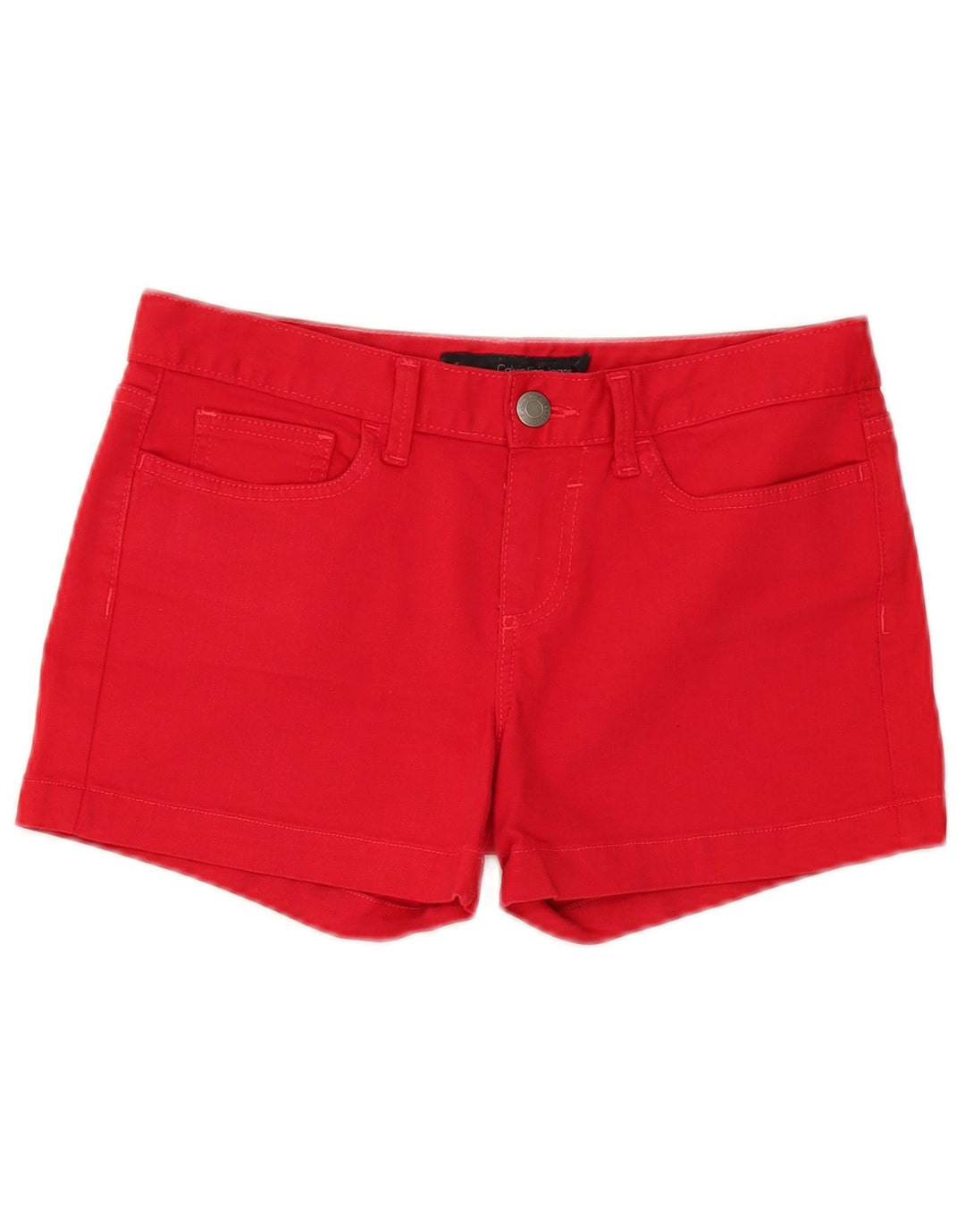 Calvin Klein Short en jean pour femme W26 Petit coton rouge