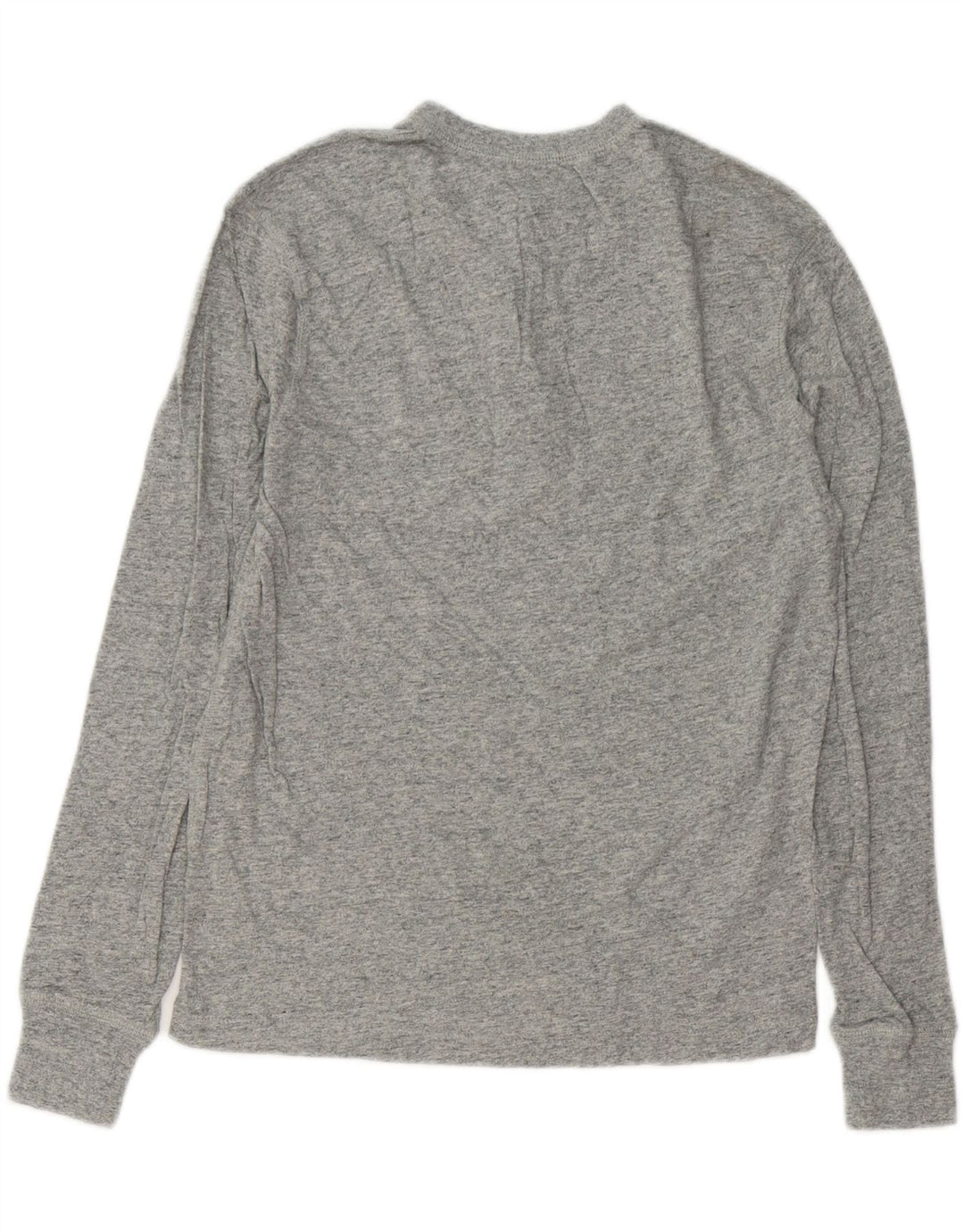 J. CREW Haut Homme Manches Longues Petit Coton Chiné Gris