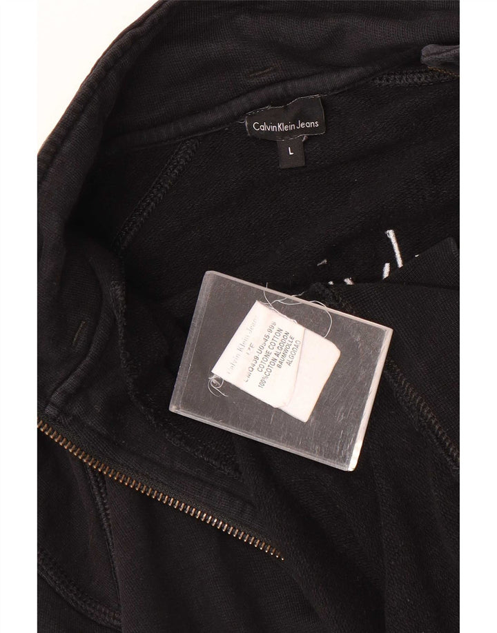Calvin Klein Jeans Veste de survêtement graphique pour homme Taille L Noir