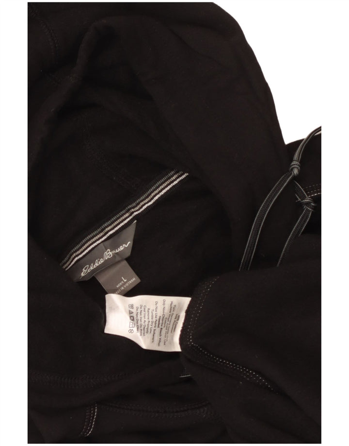Eddie Bauer Pull à capuche pour homme Grand coton noir