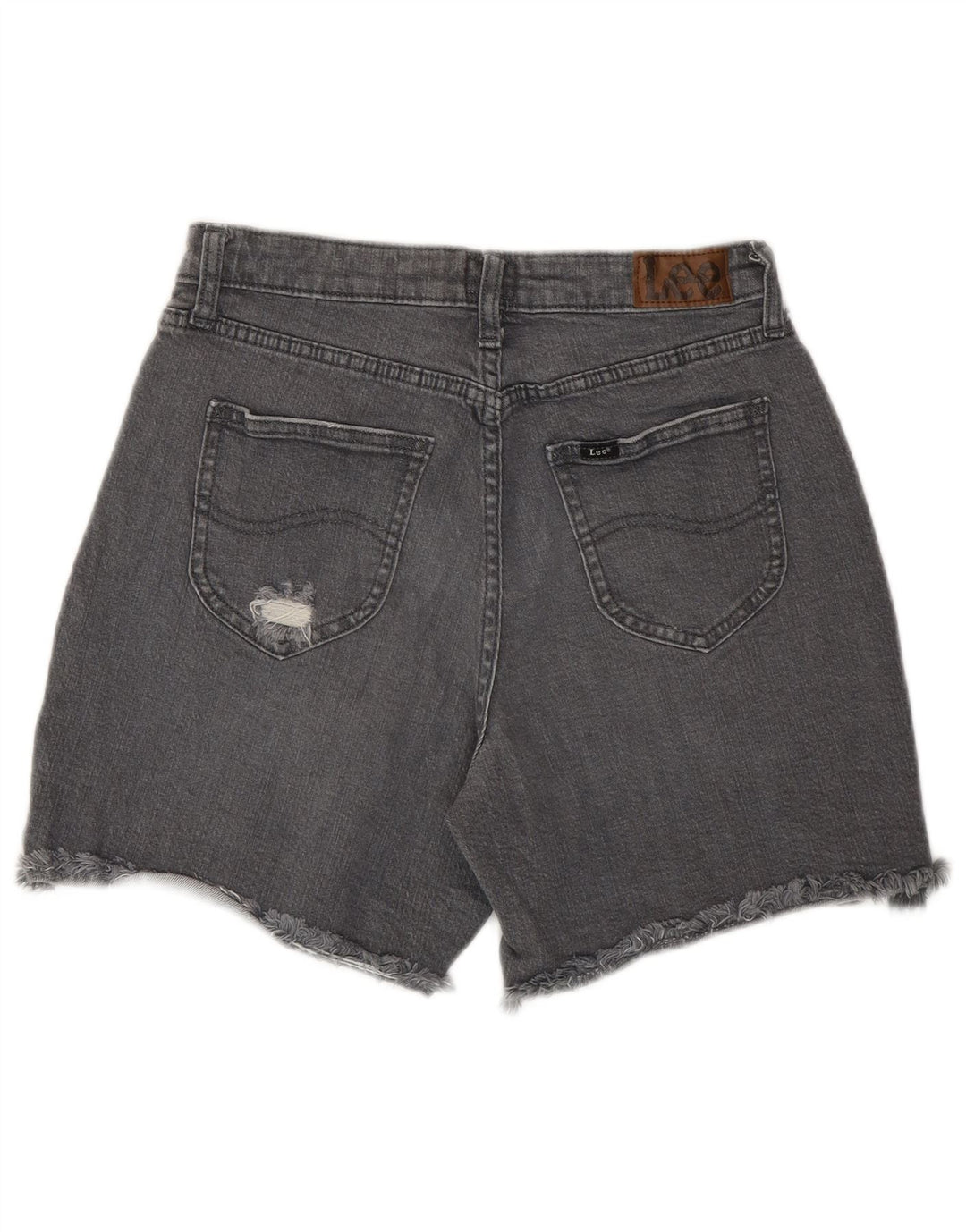 Lee Short en jean vieilli pour femme US 4 Small W27 Gris Coton