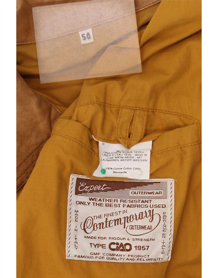 Ciao Veste Bomber Homme IT 50 Large Jaune Coton Classique
