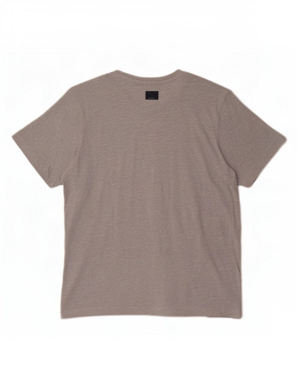 Crew Clothing T-Shirt Homme Top XL Gris Coton