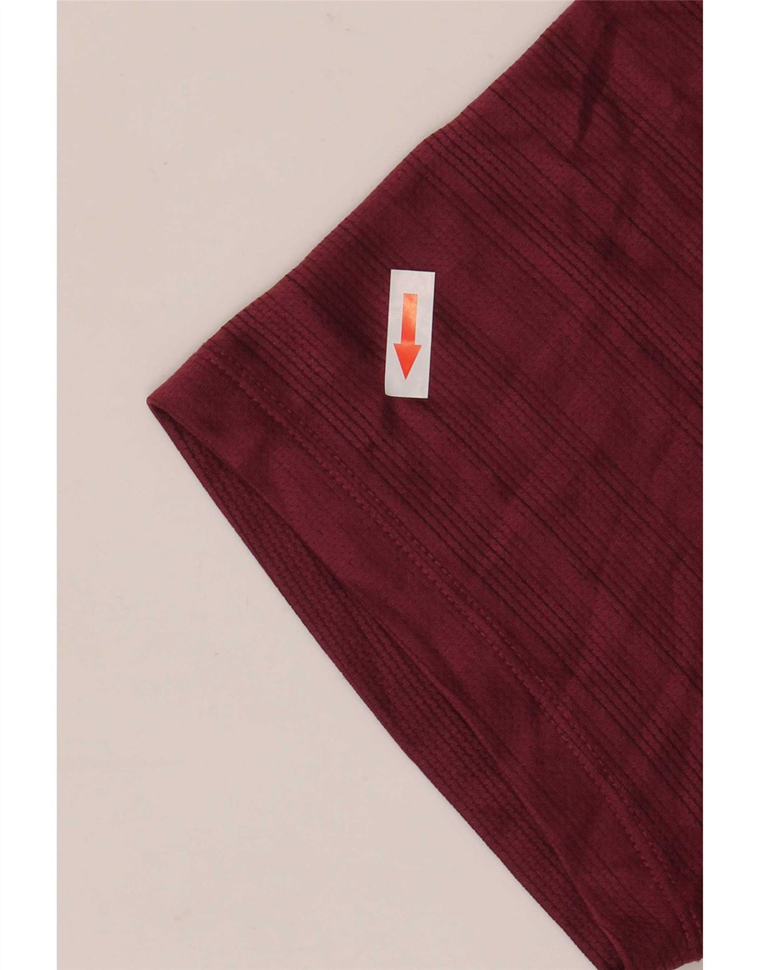 Nike Hommes Dri Fit T-Shirt Haut Large Bordeaux Rayé Polyester