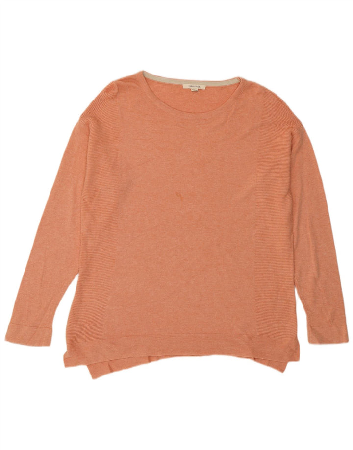 White Stuff Pull surdimensionné à col rond pour femme UK 10 Petit Rose