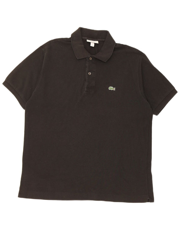 Lacoste Polo coupe classique pour homme taille 5 grand coton noir