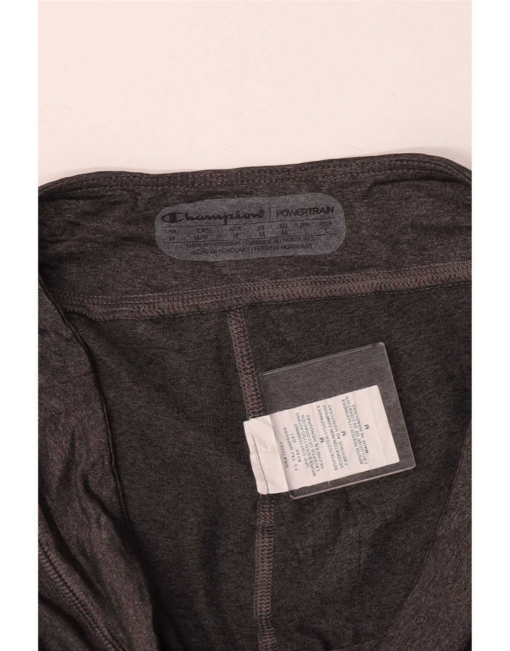 Champion Leggings Capri Femme UK 12 Gris Moyen Polyester