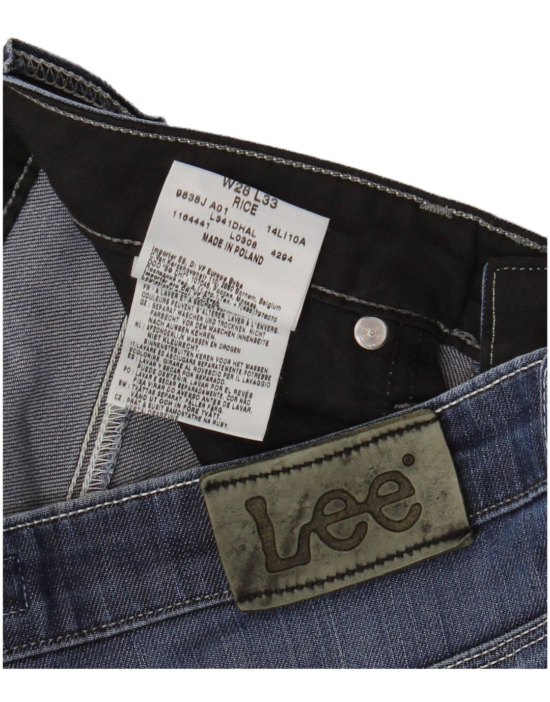 Lee Jeans Rice Bootcut Femme W28 L27 Bleu Coton