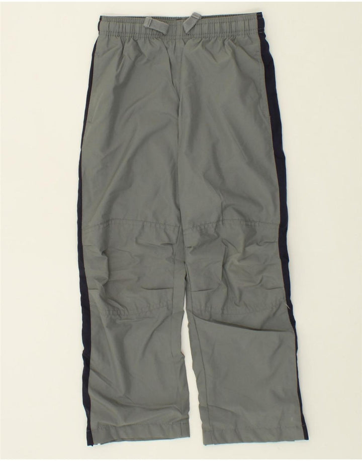 OSH KOSH Boys Tracksuit Trousers 7-8 Years Grey Colourblock Polyester Vintage Osh Kosh and Second-Hand Osh Kosh from Messina Hembry 