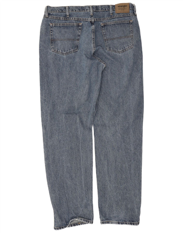 Wrangler Jean droit homme W38 L34 bleu coton